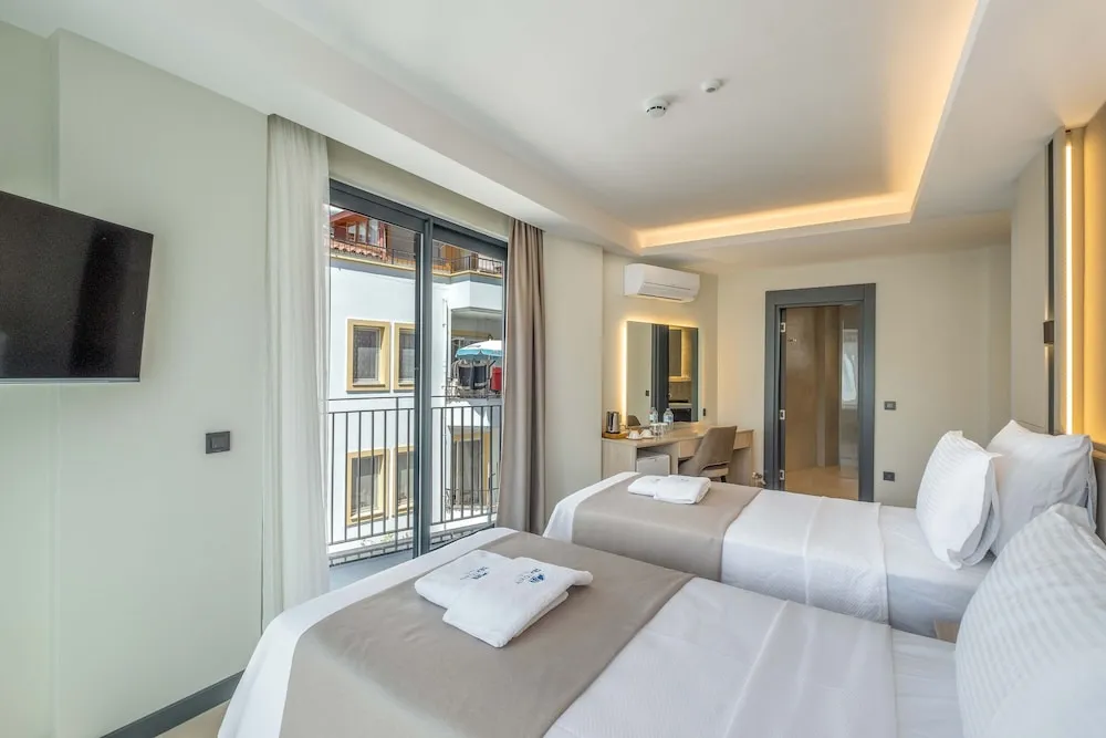 Deluxe İki Ayrı Yataklı Oda, Birden Çok Yatak, Balkon, Şehir Manzaralı