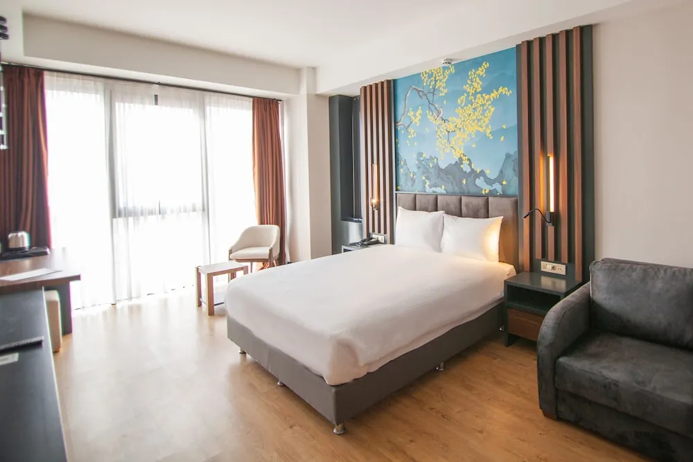 Deluxe Tek Büyük Yataklı Oda, 1 Çift Kişilik Yatak, Şehir Manzaralı