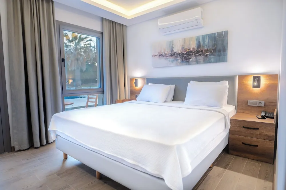Deluxe Tek Büyük Yataklı Oda, Havuz Manzaralı