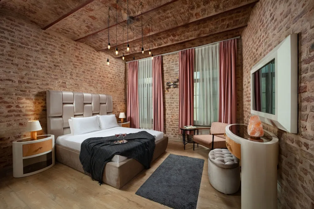 Deluxe Double Room with Brick Wall