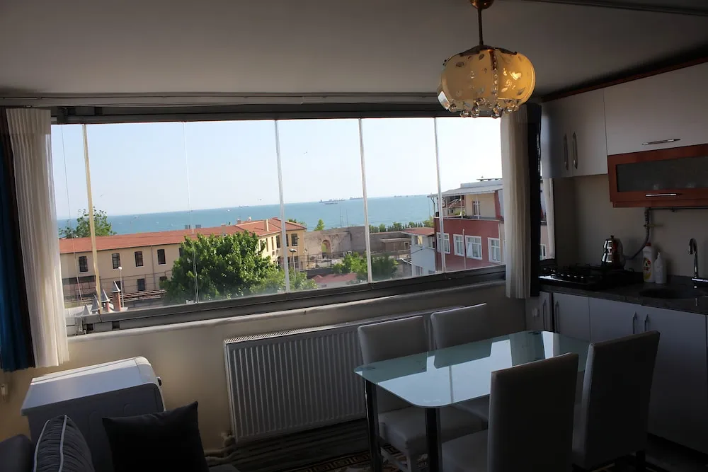 Deluxe Apart Daire, Mutfak, Deniz Manzaralı