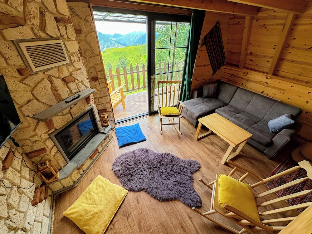 Lüx Şömineli Bungalow-14