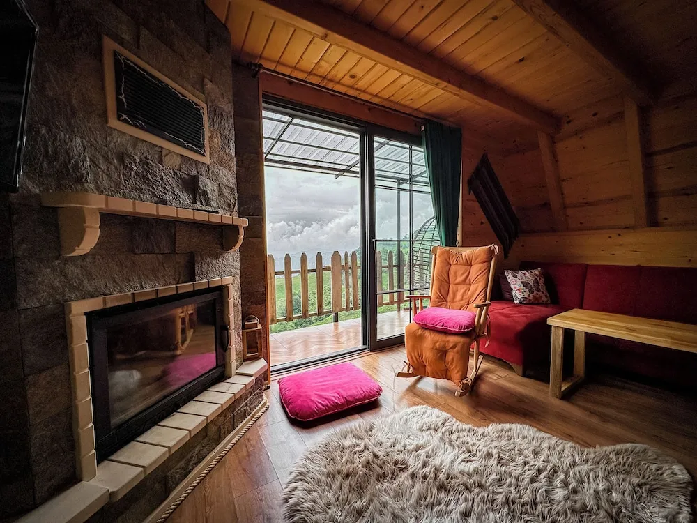 Luxury Suit Bungalow with Balcony and Fireplace-11