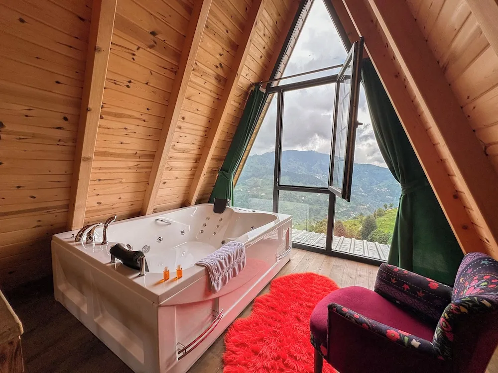 Luxury Suit Bungalow with Balcony and Fireplace-11