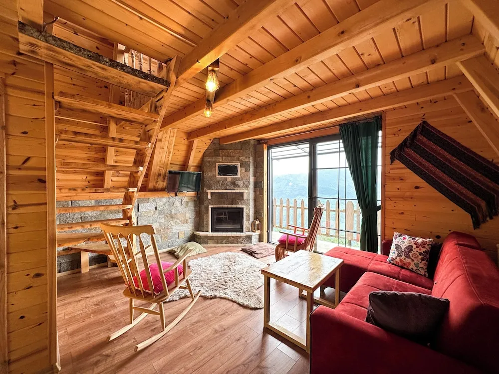 Luxury Suit Bungalow with Balcony and Fireplace-11