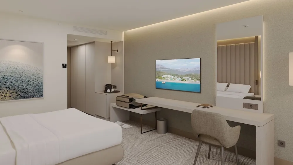 Deluxe Tek Büyük veya İki Ayrı Yataklı Oda, Bahçe Manzaralı