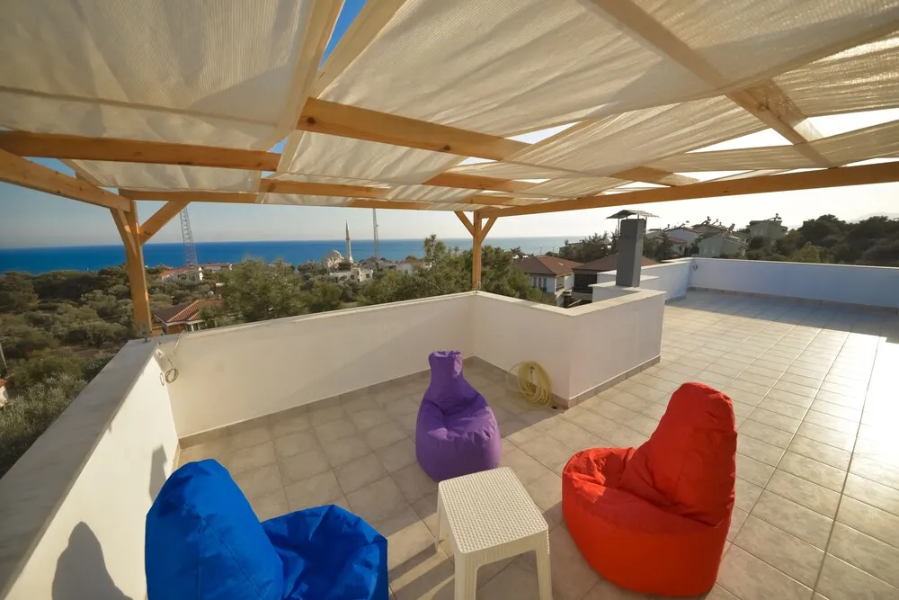 Family Villa, 3 Yatak Odası, Deniz Manzaralı, Yamaçta