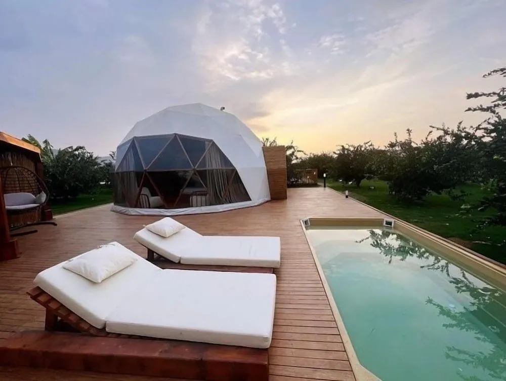 Deluxe Tent Non-Heated Outside Private Pool and Jacuzzi