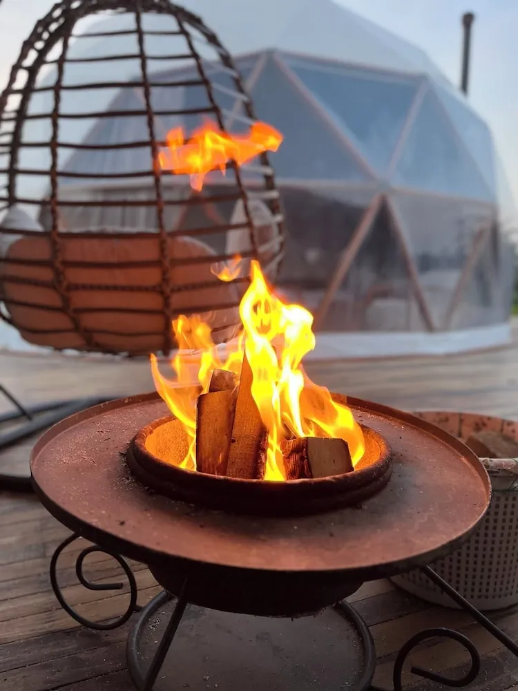 Superior Tent Private Sauna, Non-Heated Pool and Jacuzzi