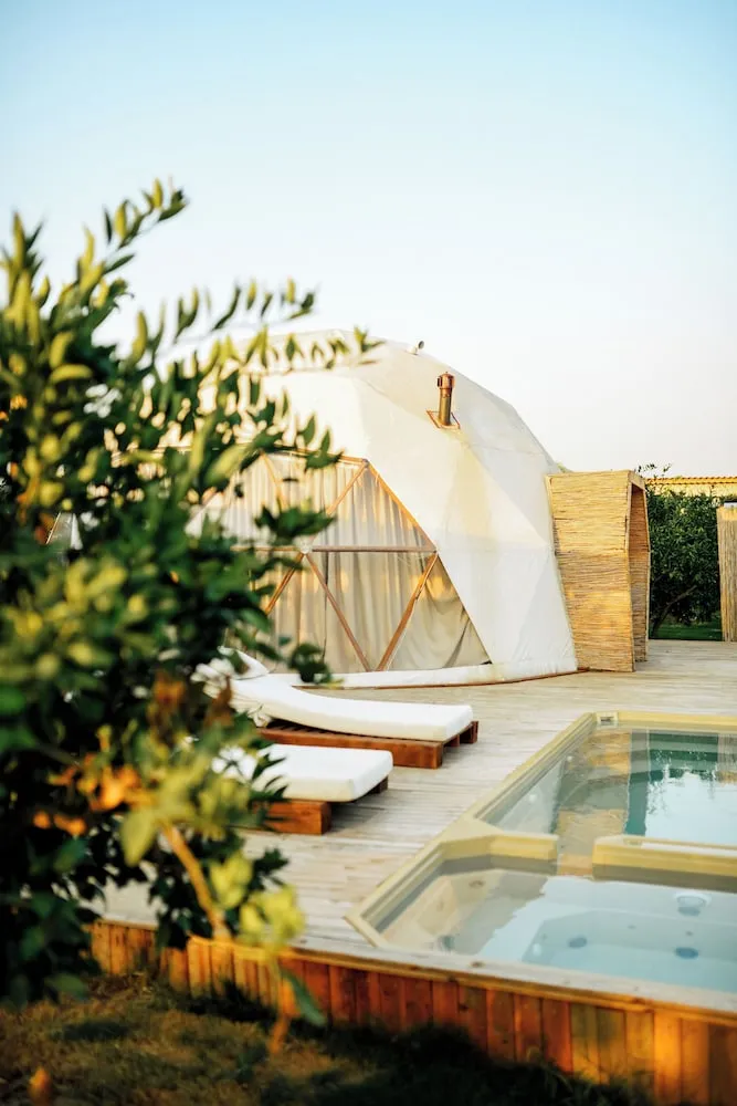 Honeymoon Tent Hydrotherapy Jacuzzi, Pool, Terrace Room
