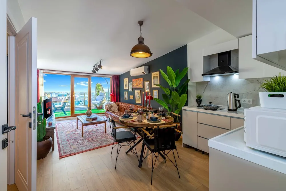 Deluxe Apart Daire, Birden Çok Yatak, Balkon, Deniz Manzaralı