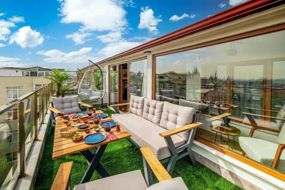 Deluxe Apart Daire, Birden Çok Yatak, Balkon, Deniz Manzaralı