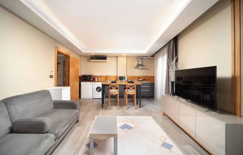 Apart Daire, 1 Büyük (Queen) Boy Yatak ve Çekyat