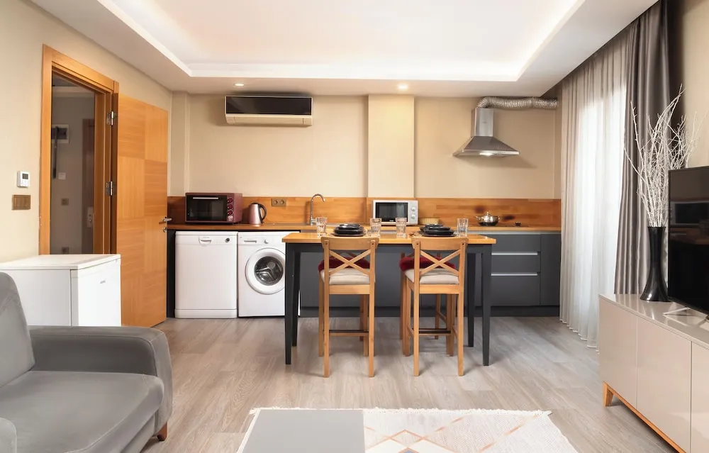 Apart Daire, 1 Büyük (Queen) Boy Yatak ve Çekyat