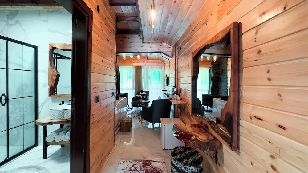 Deluxe Oda, 1 Çift Kişilik Yatak, Şömine, Dağ Manzaralı