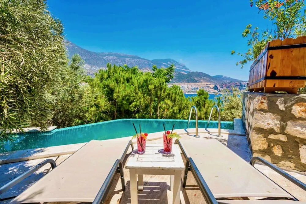 Deluxe Villa, 2 Yatak Odası, Kişiye Özel Havuzlu, Deniz Manzaralı