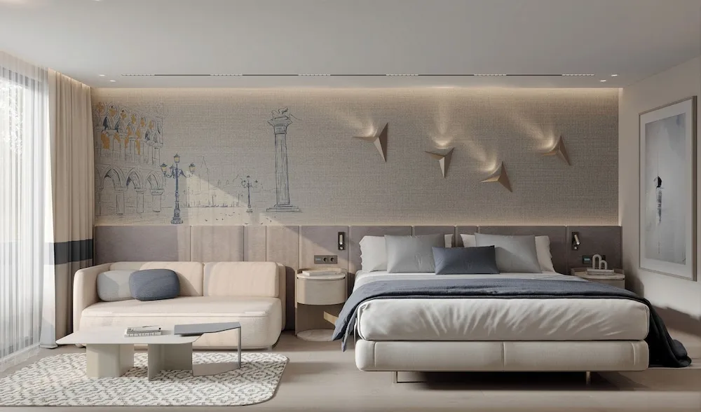 Deluxe Tek Büyük Yataklı Oda, Balkon/Veranda