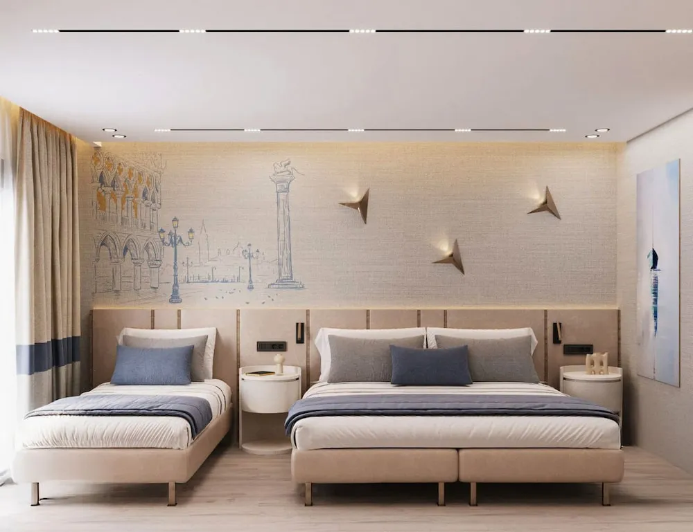Deluxe Tek Büyük veya İki Ayrı Yataklı Oda, Balkon
