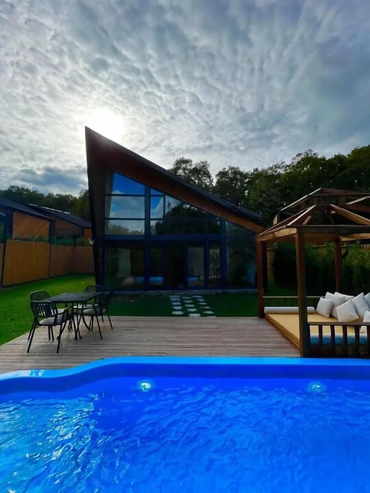Bungalov, Balkon/Veranda, Havuz Manzaralı