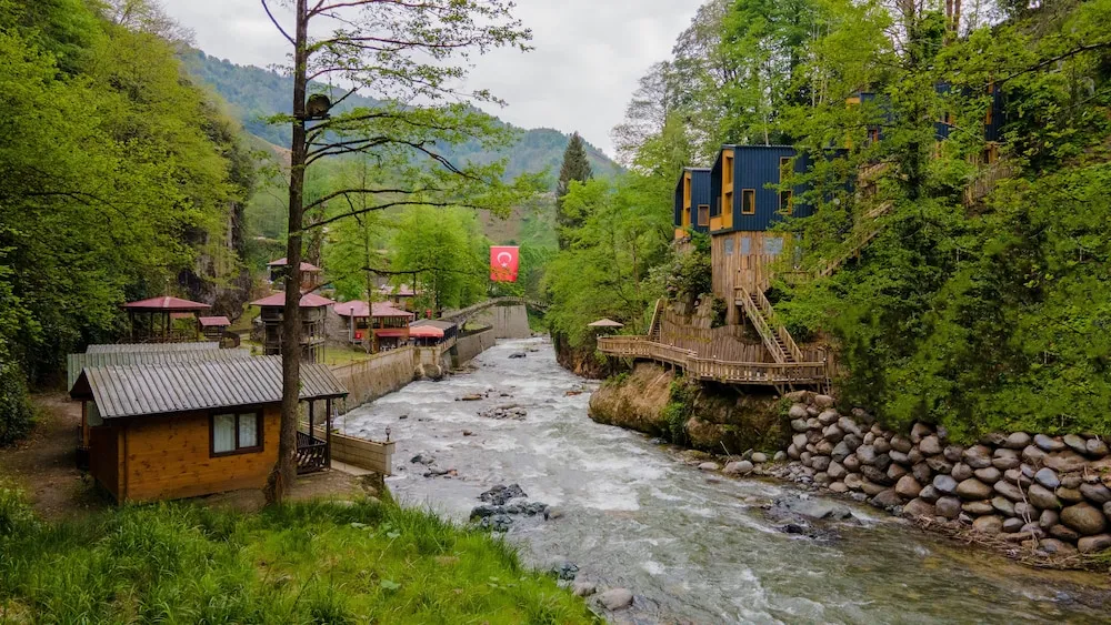 Luxury Dağ Evi, Sıcak Su Küveti