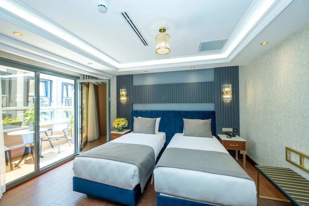 Luxury Tek Büyük veya İki Ayrı Yataklı Oda, Teras