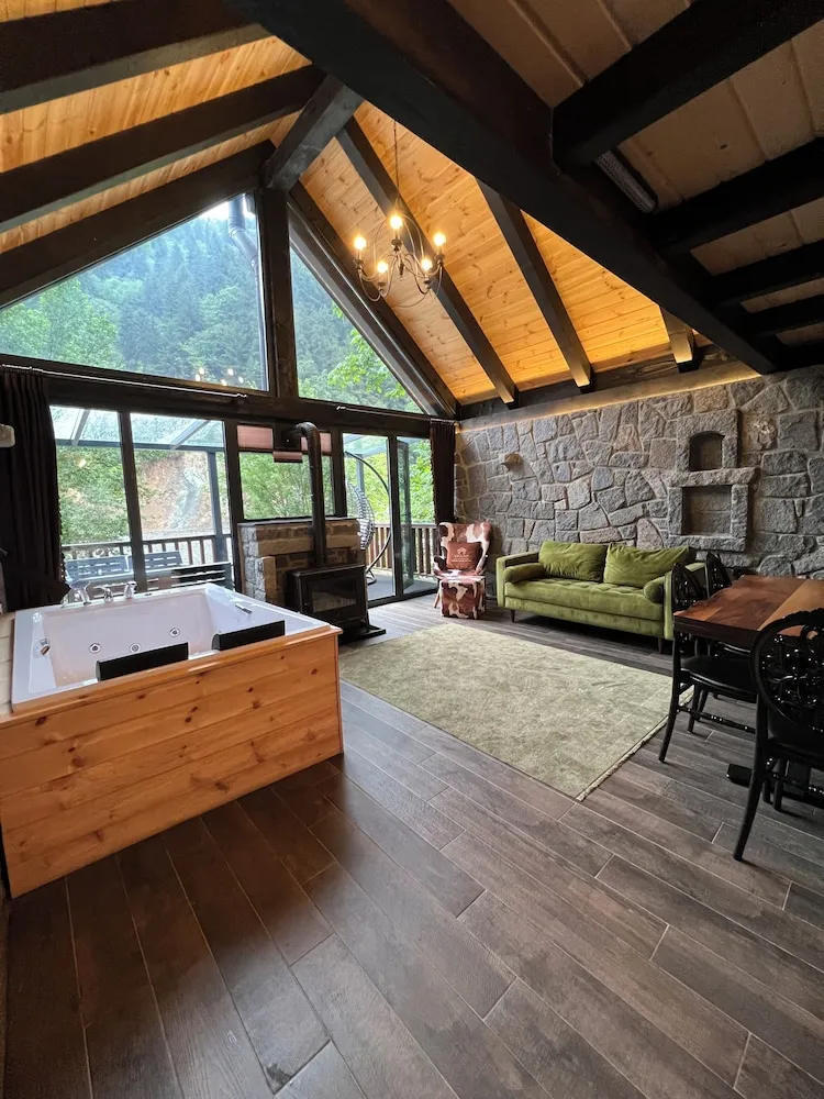 Premium Dağ Evi, 1 Çift Kişilik Yatak, Nehir Manzaralı