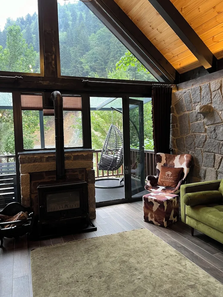Premium Dağ Evi, 1 Çift Kişilik Yatak, Nehir Manzaralı