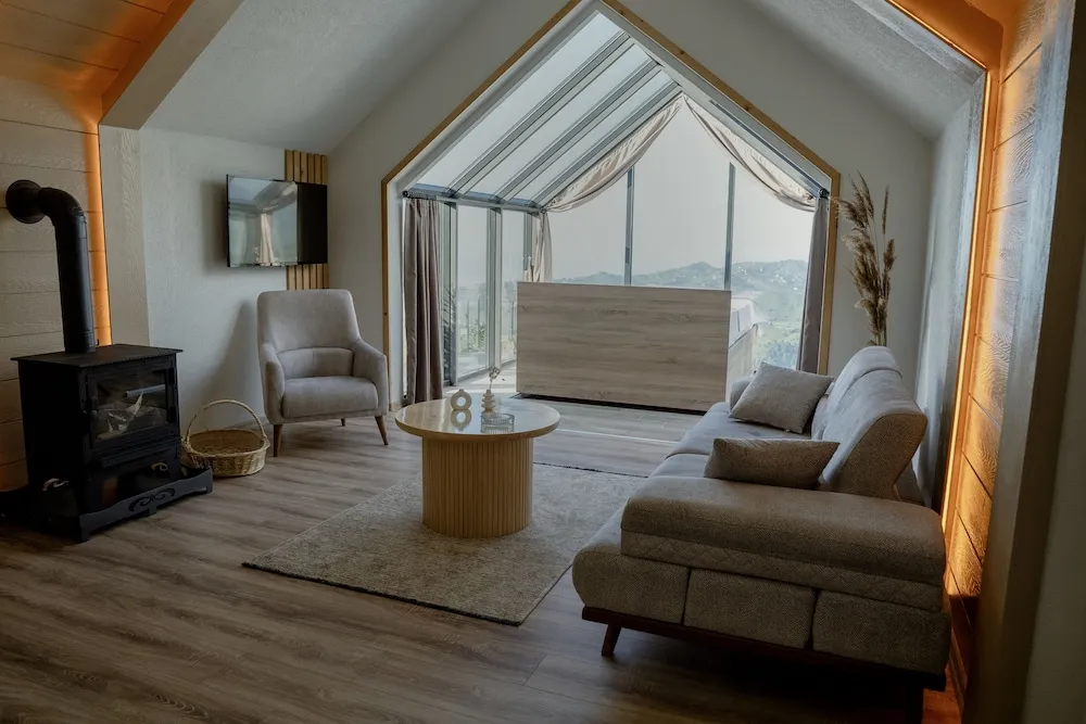 Honeymoon Bungalov, 1 Yatak Odası, Nehir Manzaralı, Yamaçta