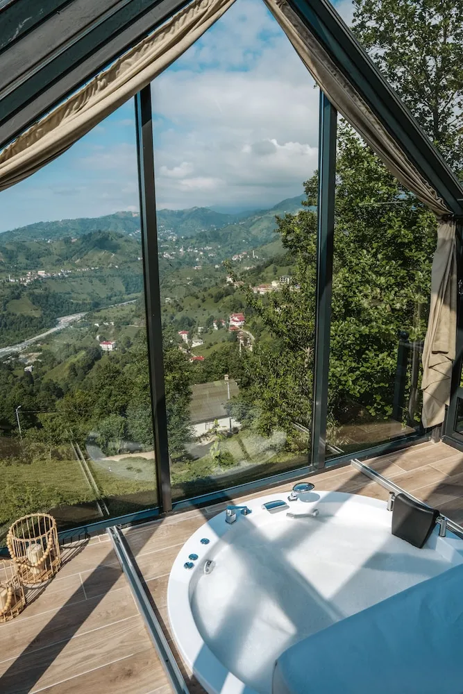 Honeymoon Bungalov, 1 Yatak Odası, Nehir Manzaralı, Yamaçta