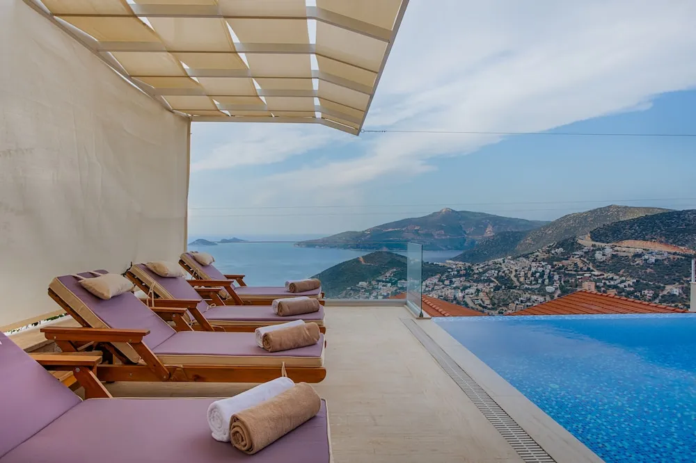Deluxe Villa, 2 Yatak Odası, Kişiye Özel Havuzlu, Deniz Manzaralı