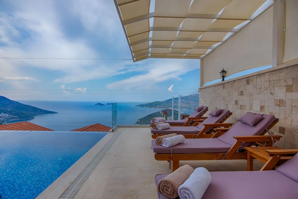 Deluxe Villa, 2 Yatak Odası, Kişiye Özel Havuzlu, Deniz Manzaralı