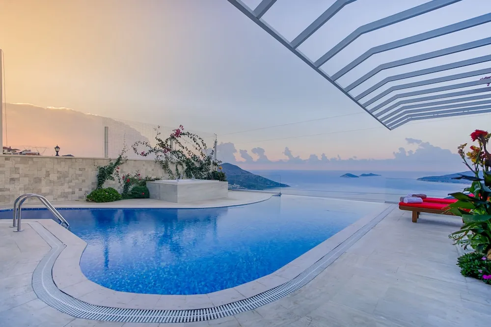 Deluxe Villa, 1 Yatak Odası, Kişiye Özel Havuzlu, Deniz Manzaralı