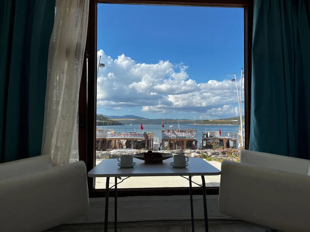 Romantic Apart Daire, Mutfak, Deniz Manzaralı