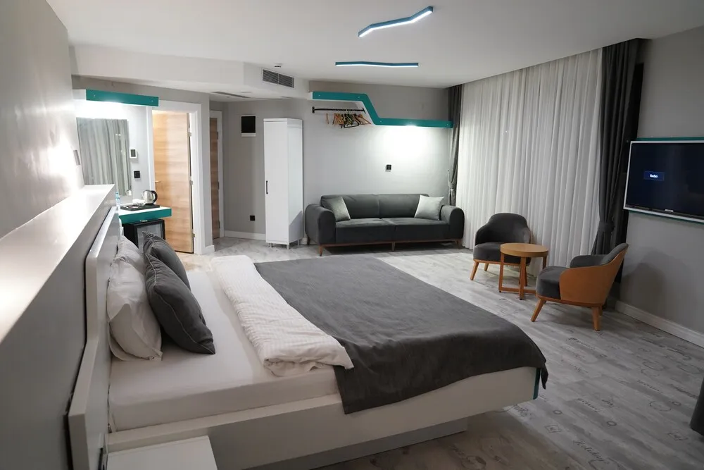 Luxury Oda, 1 En Büyük (King) Boy Yatak, Klima, Şehir Manzaralı