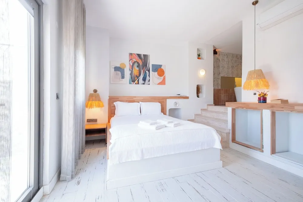 Honeymoon Tek Büyük Yataklı Oda, Veranda, Deniz Manzaralı