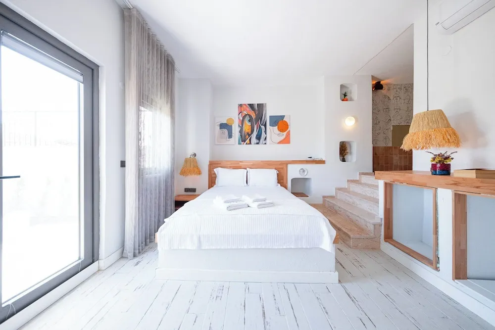 Honeymoon Tek Büyük Yataklı Oda, Veranda, Deniz Manzaralı