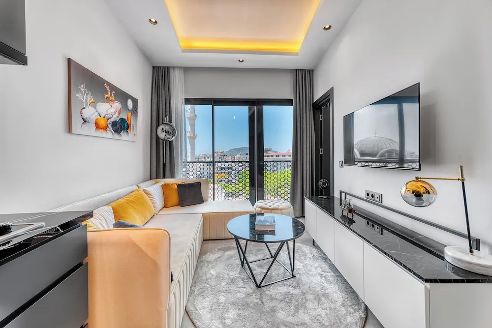 Deluxe Apart Daire, 1 Çift Kişilik Yatak, Sigara İçilmez, Şehir Manzaralı