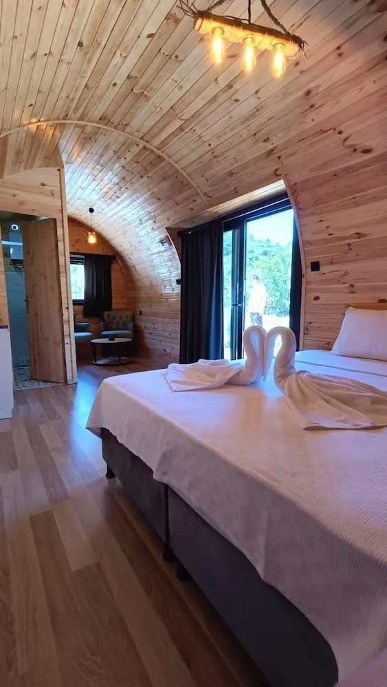 Ahsap Ev Dag Manzarali