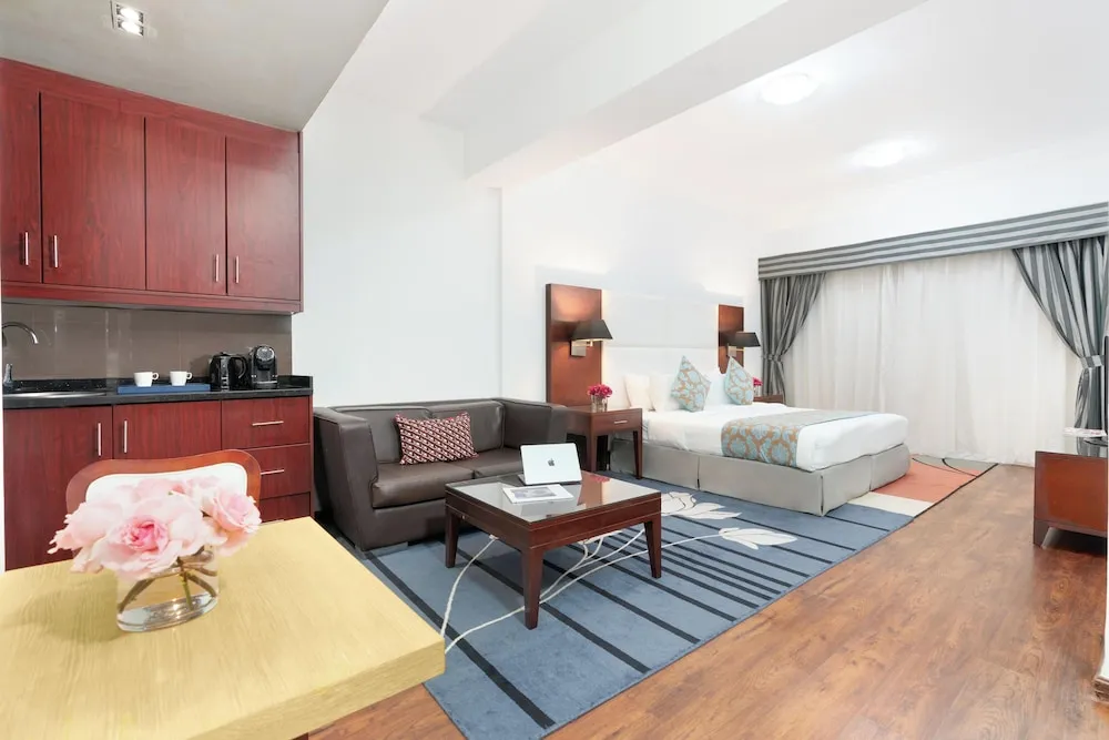 Studio with kitchenette