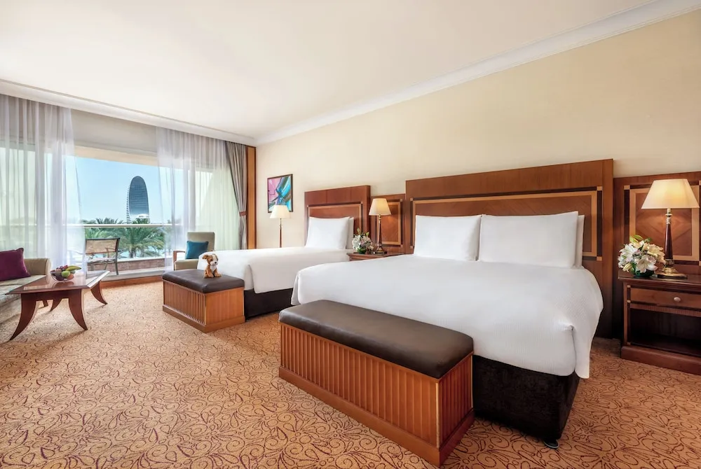 Family Gulf View Room Twin - Free daily shuttle bus to Yas attractions, Yas Mall and Grand Mosque