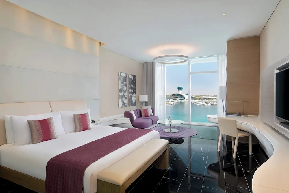 Marvelous Room, 1 King Bed, Balcony, Marina View with Complimentary Yas Beach Transfer and Access