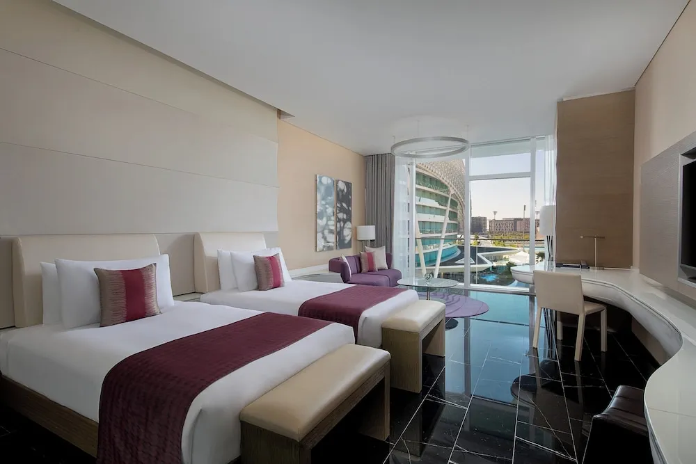 Spectacular Room, 2 Twin Bed, Balcony with Complimentary Yas Beach Transfer and Access