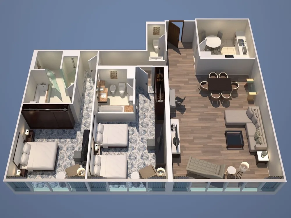 Apart Daire, 2 Yatak Odası, Sigara İçilmez