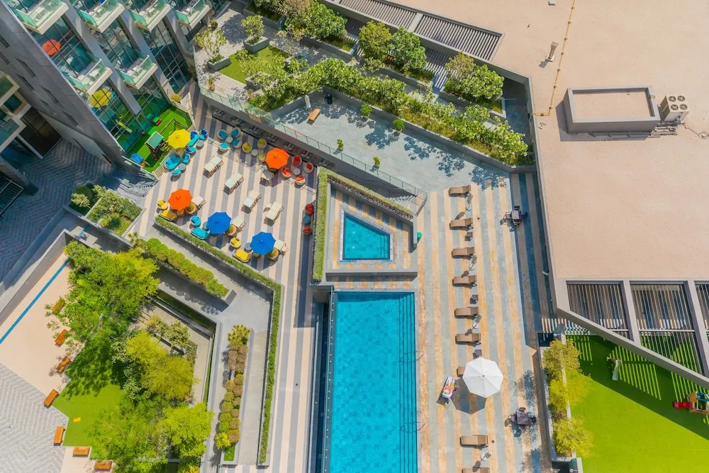 Premium Apart Daire, 2 Yatak Odası, Sigara İçilmez, Havuz Manzaralı