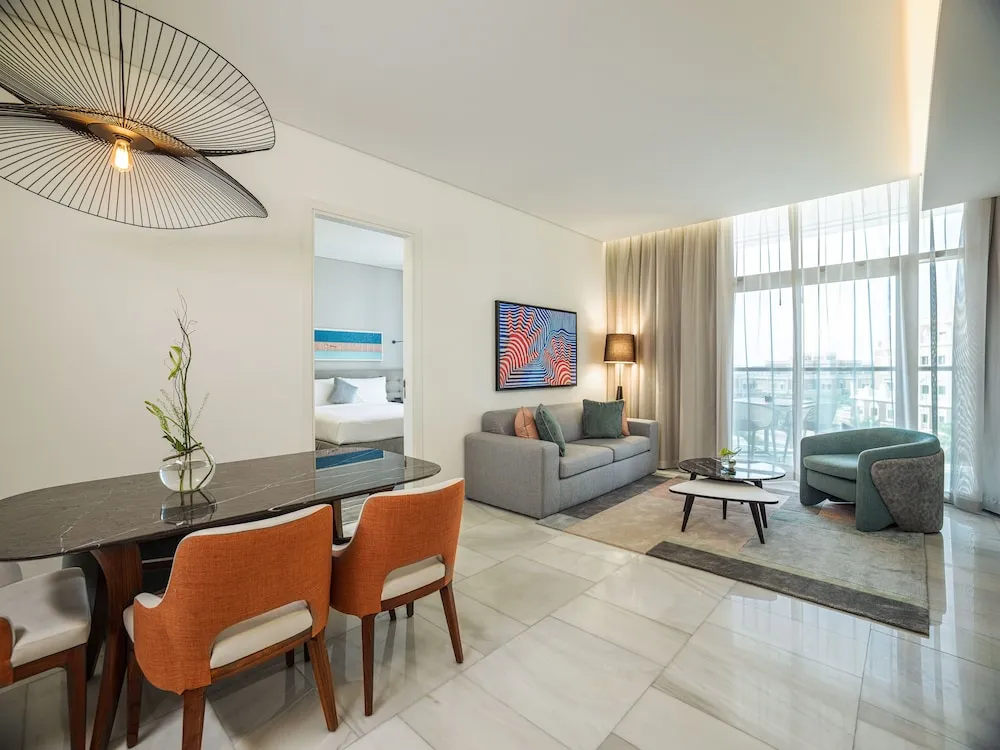 Süit, 1 Yatak Odası, Balkon, Deniz Manzaralı (Dining, Kitchen, Palm)