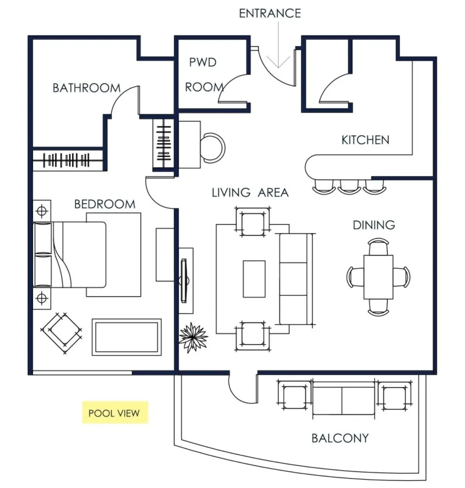 Deluxe Apart Daire, 1 Yatak Odası