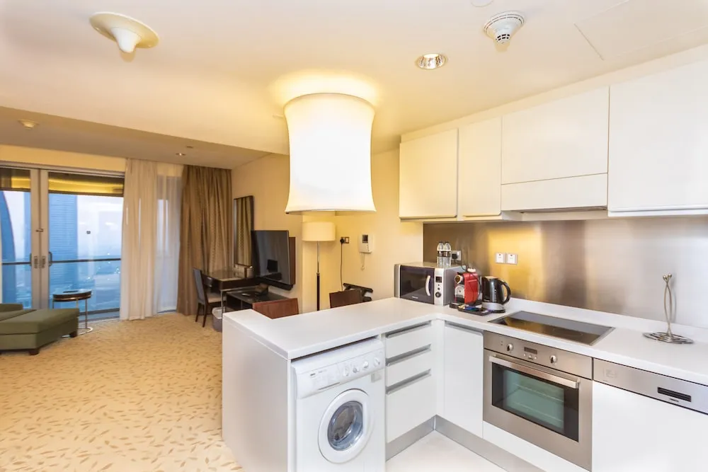 Premier Studio with Partial Burj View