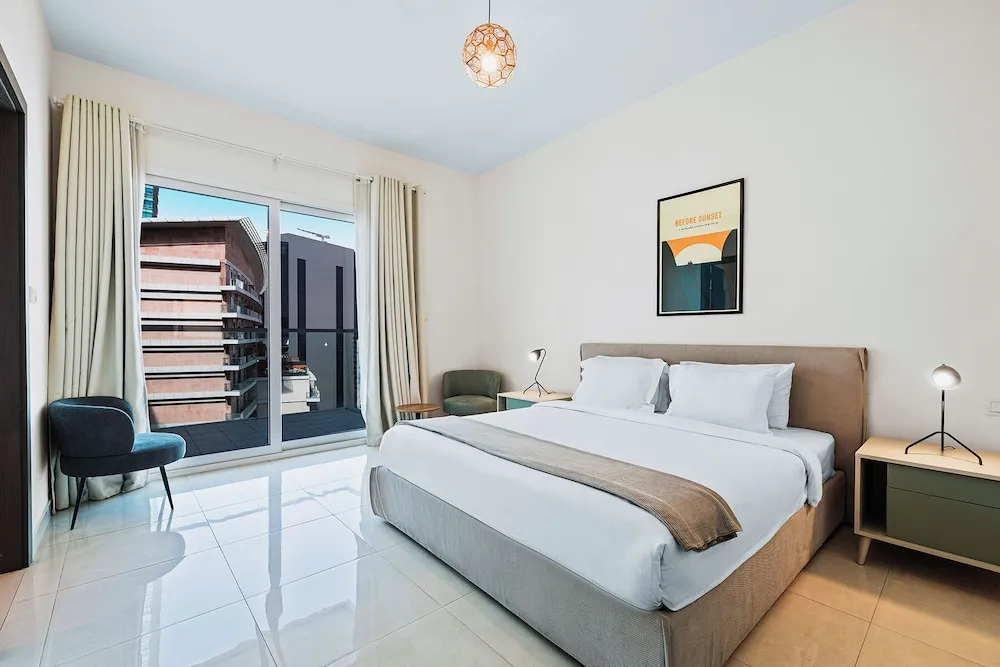 One bedroom family apartment with Kitchen & Balcony