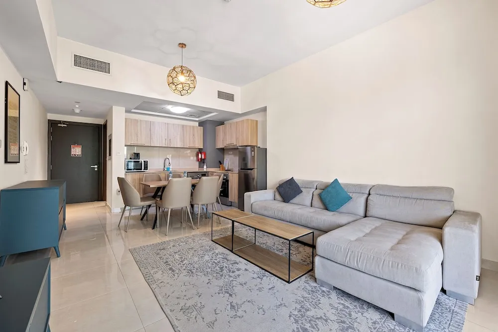 One bedroom family apartment with Kitchen & Balcony
