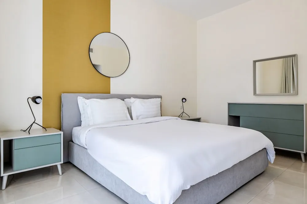 One bedroom family apartment with Kitchen & Balcony